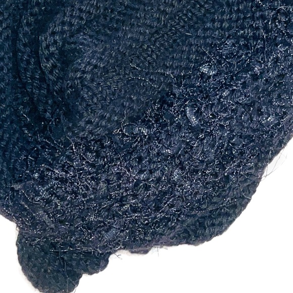 ⭐️ CUSTOM HANDMADE HAT ⭐️UNIQUE ONE OF A KIND ⭐️STUNNING AVANT-GARDE BLACK HAT main image 4